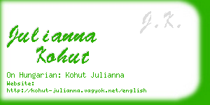 julianna kohut business card
